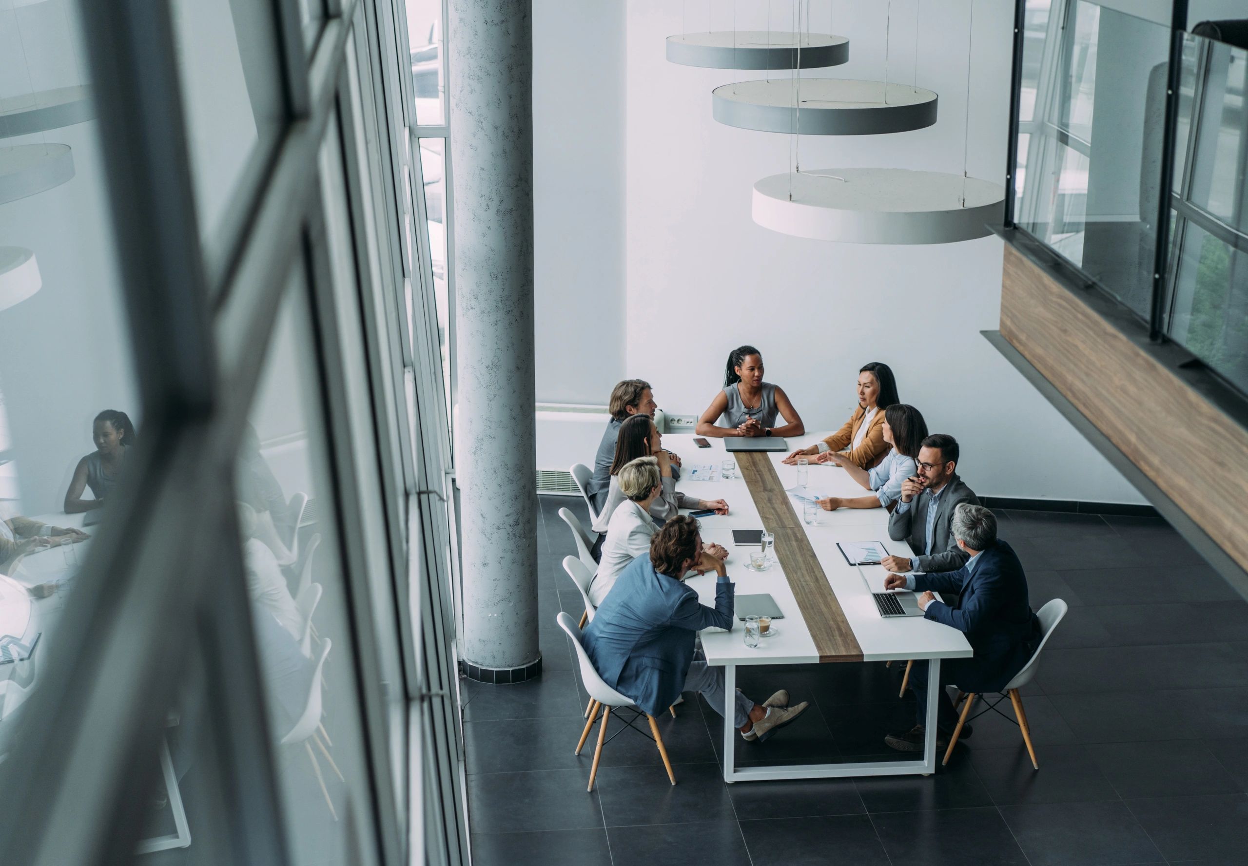 Business team meeting in a modern office